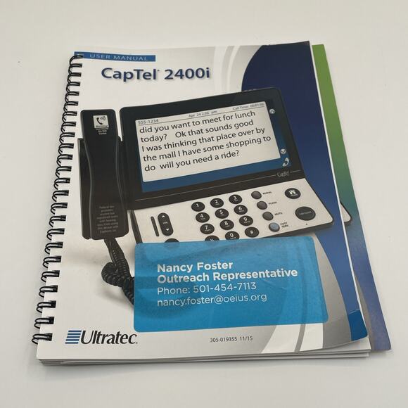 CapTel CT2400i Captioned Touch Screen WiFi Phone for Hearing Impaired - Picture 6 of 6